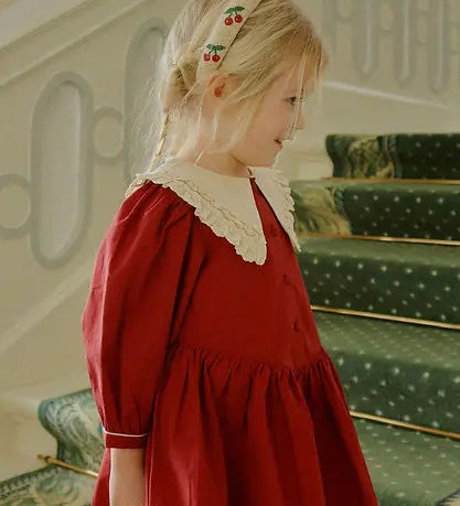 Dress - Coeur Collar - Red Dahlia Konges Slojd