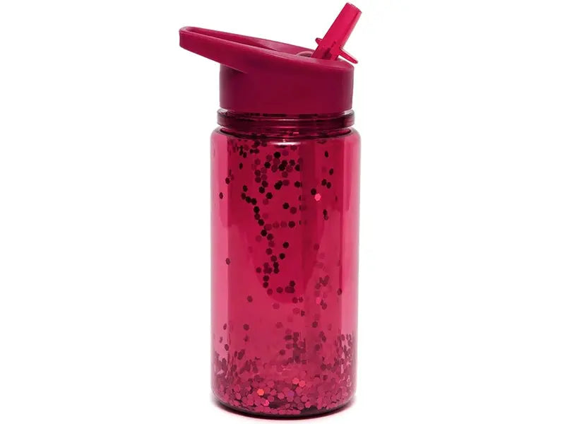Drinking bottle glitter dragon fruit red Petit Monkey