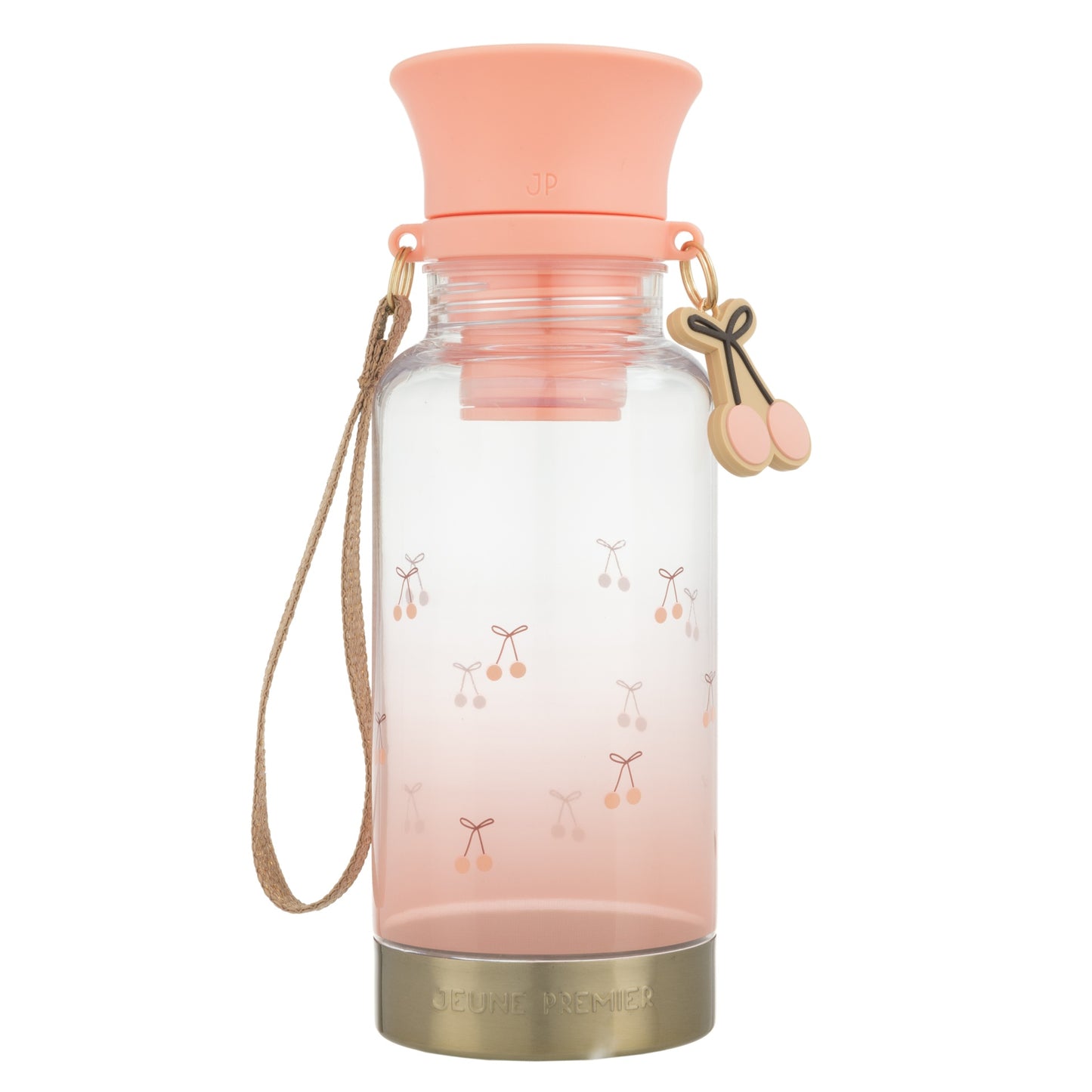 Drinking Bottle Cherry Pompon
