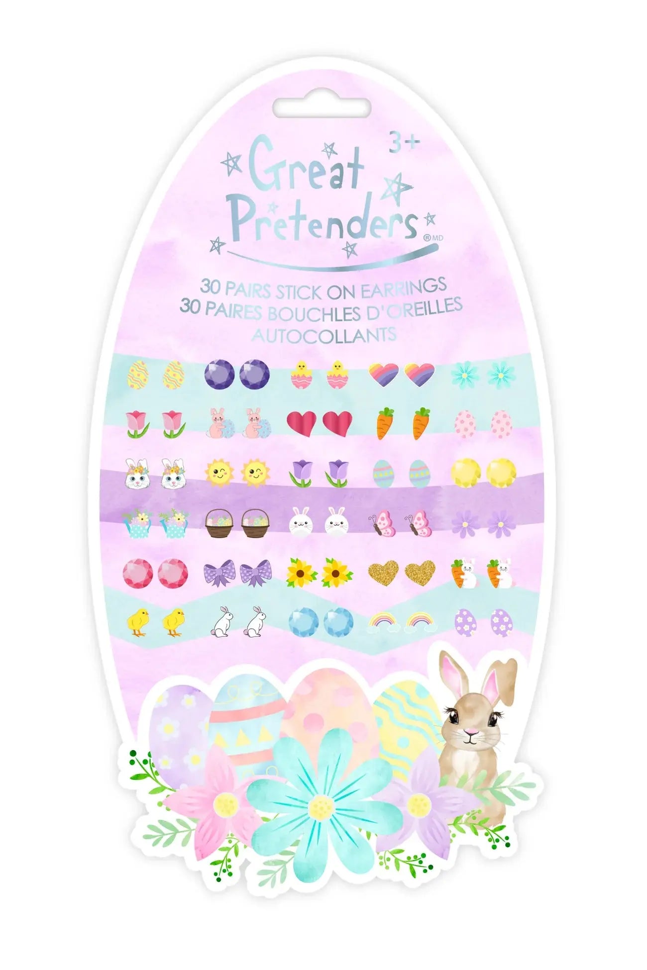 Easter Bunny Stickers Earrings Great Pretenders
