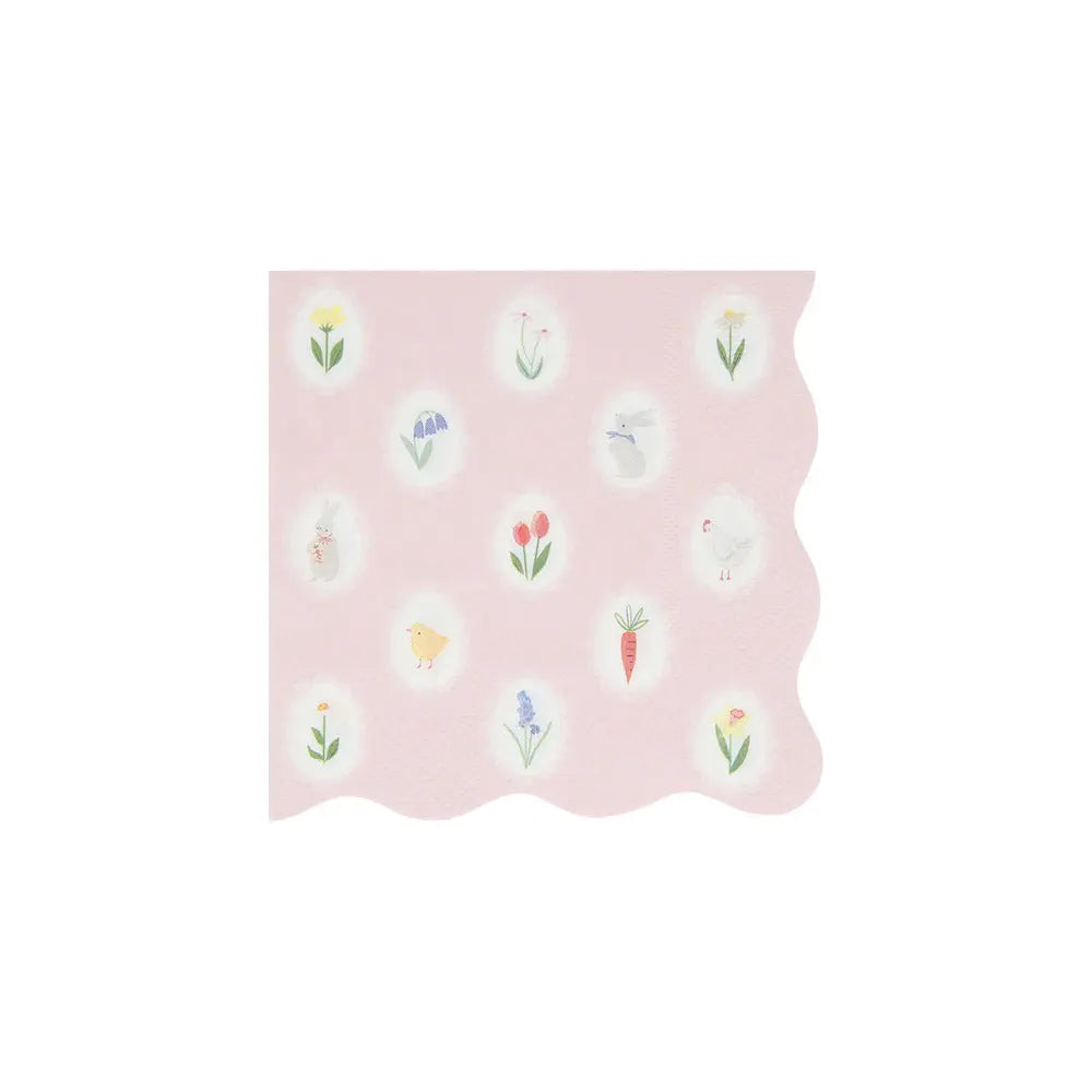 Easter cameo napkins S Meri Meri