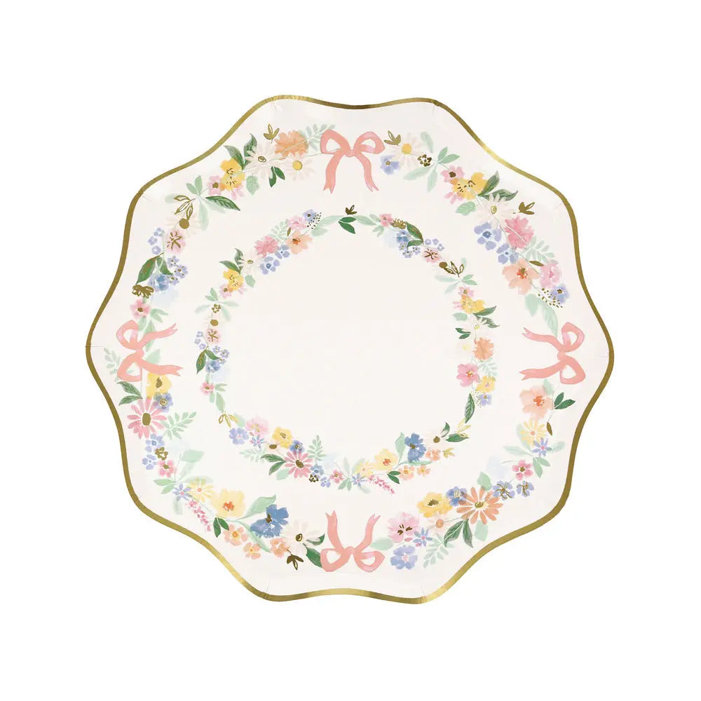 Elegant floral side plates Meri Meri