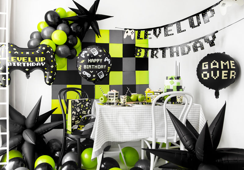 Foil balloon tablet ''Happy Birthday'', 35x35 cm, mix (FB344)