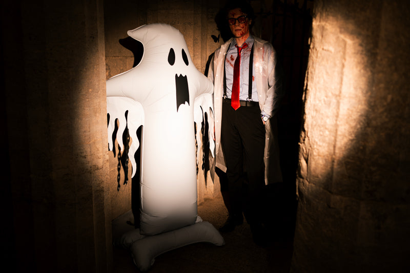 Foil Standing Balloon Ghost XXL, 109x165 cm, white (FB426)
