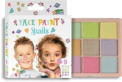 Face painting - Pastel colors Snails