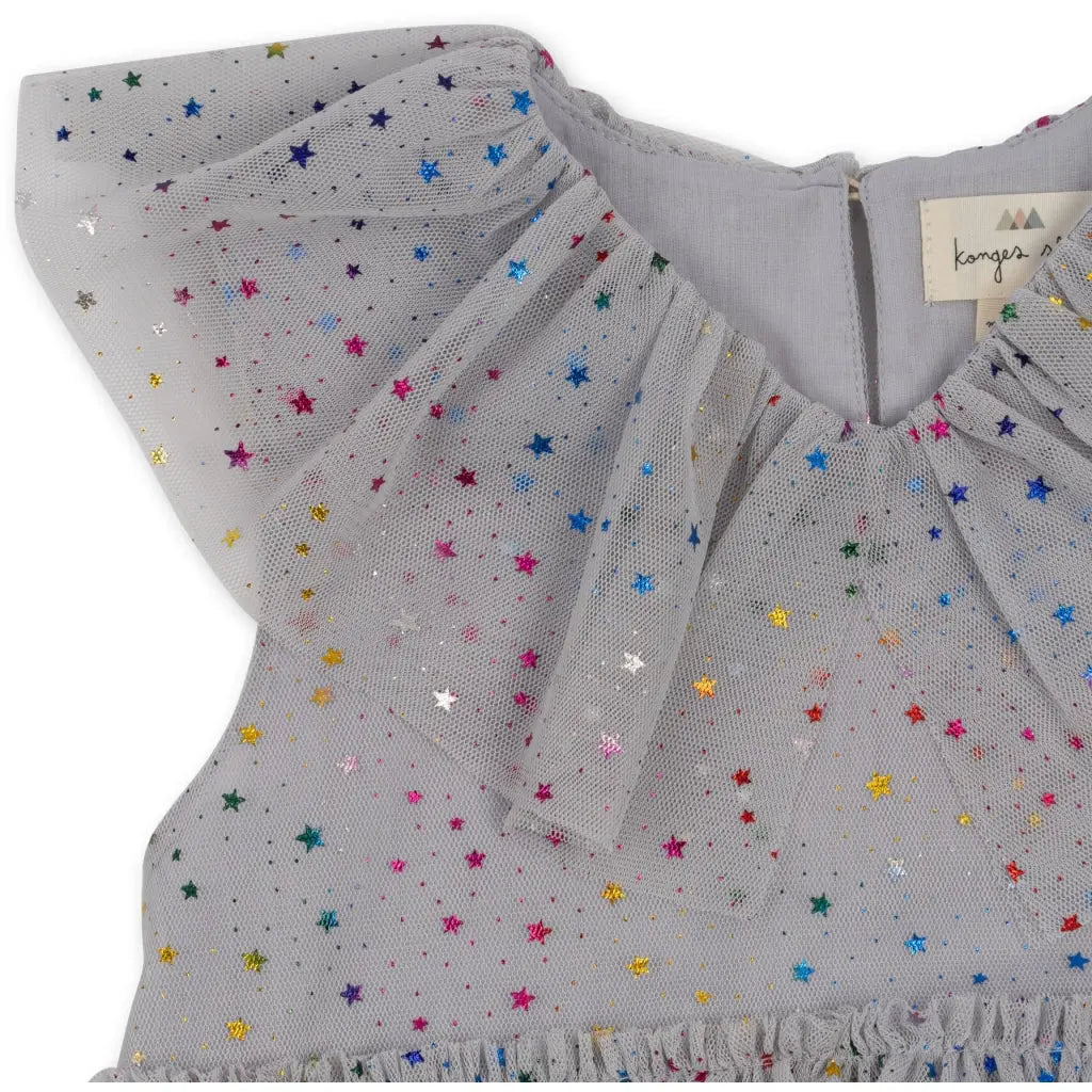 Fairy Dress Gray with stars Konges Slojd