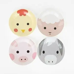 Farm animal plates - set of 8 My Little Day My Little Day