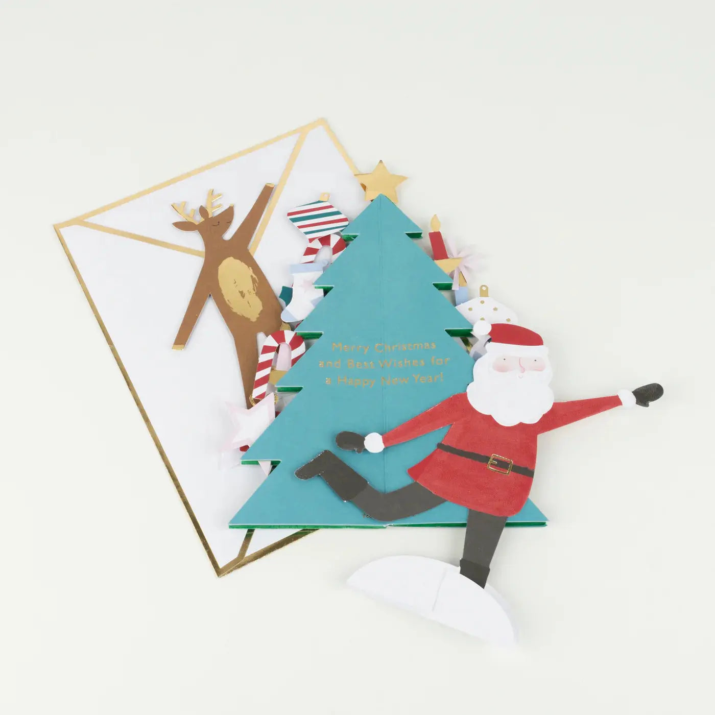 Festive honeycomb tree card Meri Meri