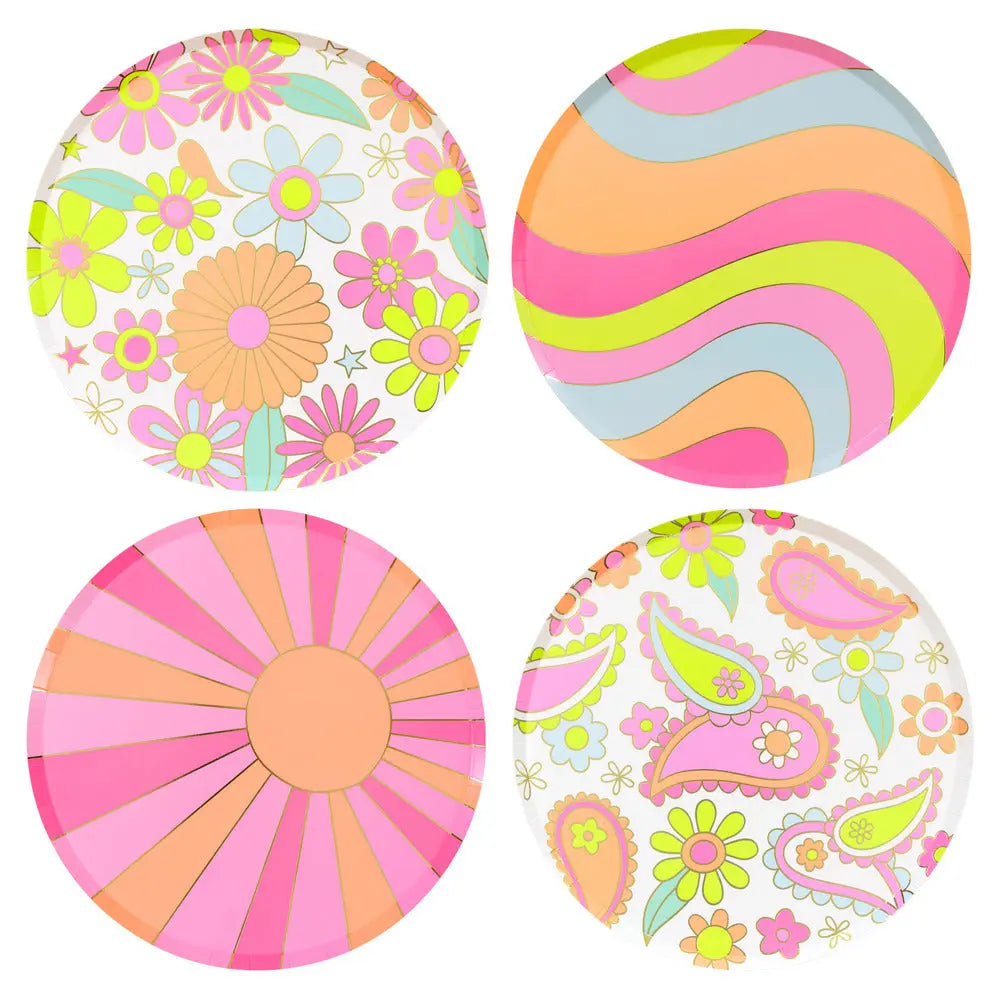 Flower Power Dinner Plates Meri Meri