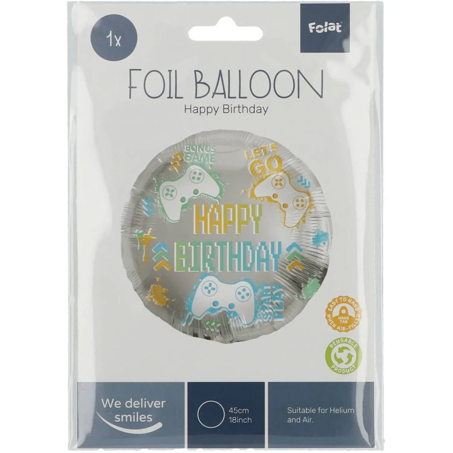 Foil Balloon Birthday Gaming Folat