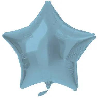 Foil Balloon Star-shaped Pastel Blue Metallic Matt - 48 cm Folat