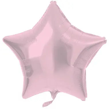 Foil Balloon Star-shaped Pastel Pink Metallic Matt - 48 cm Folat