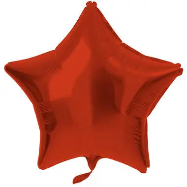 Foil Balloon Star-shaped Red Metallic Matt - 48 cm Folat