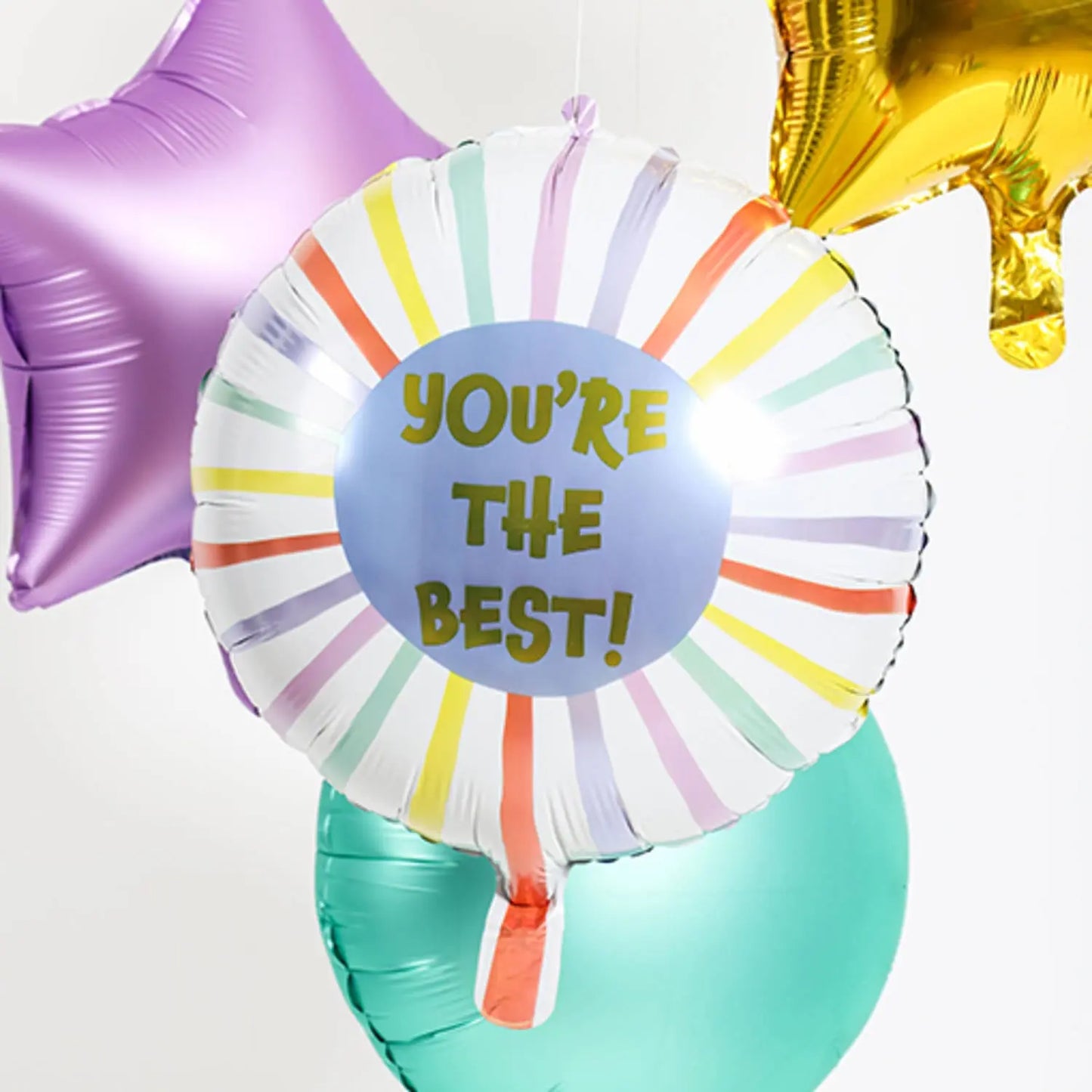 Foil Balloon You're The Best Stripes Folat