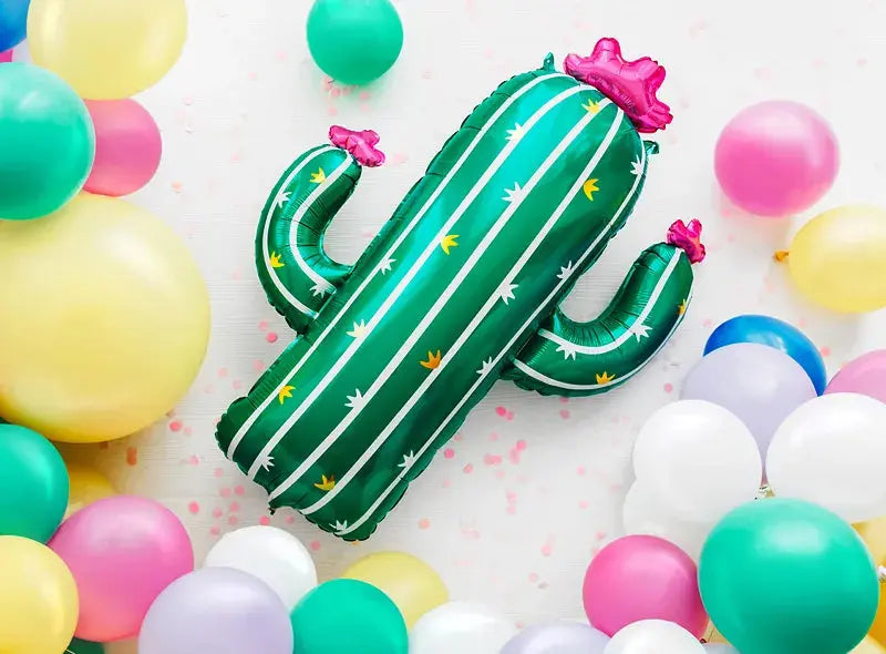 Foil balloon Cactus, 60x82cm, mix Partydeco