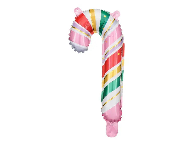 Foil balloon Candy cane, 18.5x35 cm, mix Partydeco