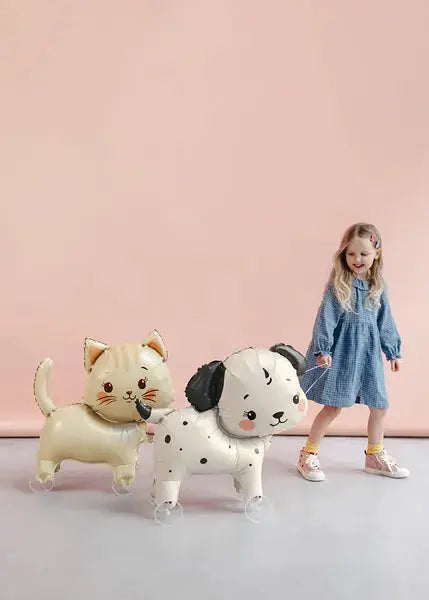 Foil balloon Cat on wheels, 61x65 cm, mix Partydeco