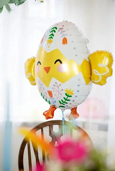 Foil balloon Chick, 78.5x64.5 cm, mix Partydeco