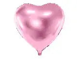 Foil balloon Heart, 45cm, light pink Partydeco