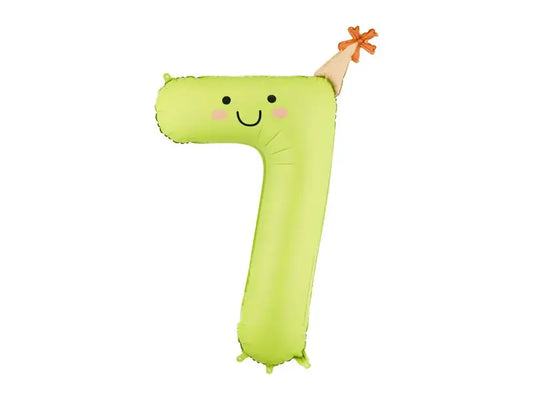 Foil balloon Number ''7'' Partydeco