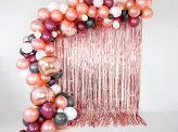 Foil balloon Sphere, 40cm, rose gold Partydeco