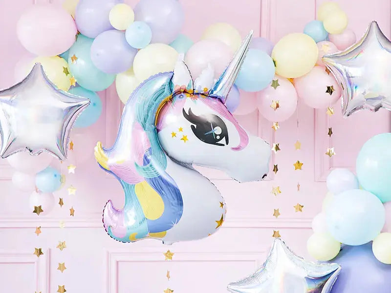 Foil balloon Unicorn, 73x90cm, mix Partydeco
