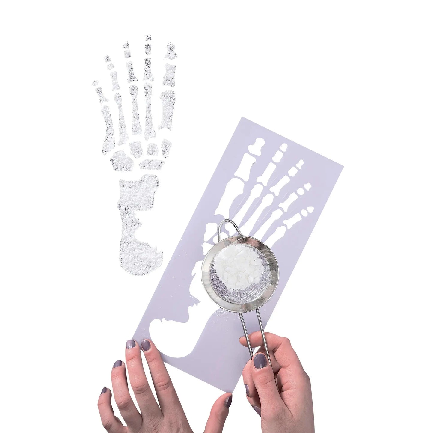 Footprint Stencil Skeleton X2 Ginger Ray