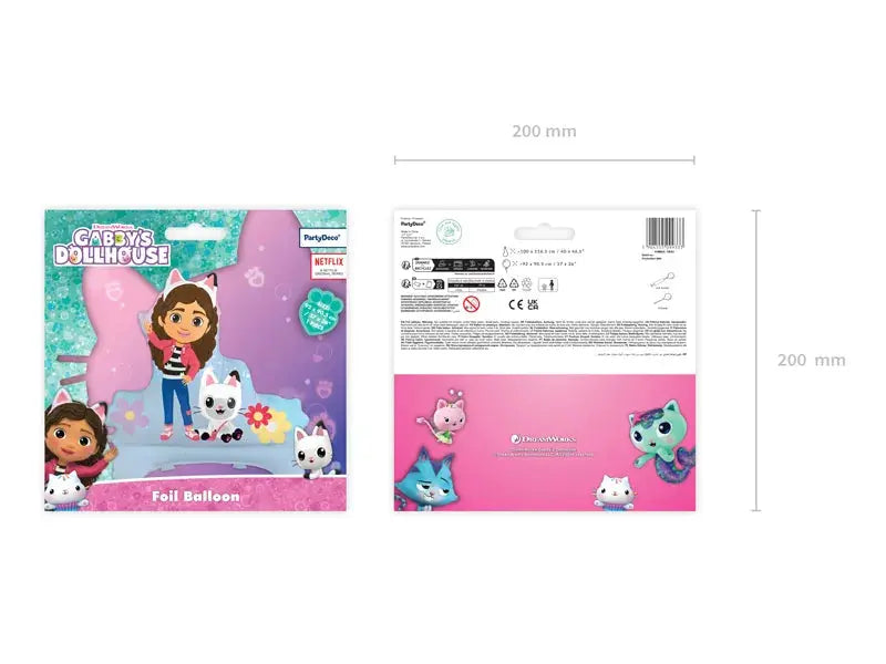 Gabi Cat House Standing Foil Balloon, 92x90.5 cm, mix Balloons World Store