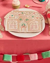 Gingerbread house plates Meri Meri