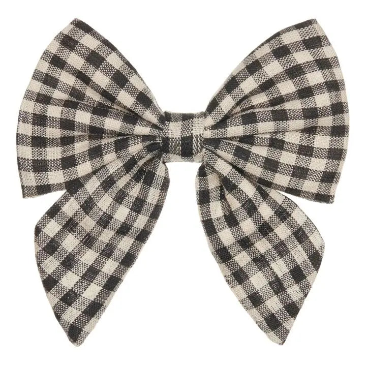Gingham Bow | Black Mimi & Lula