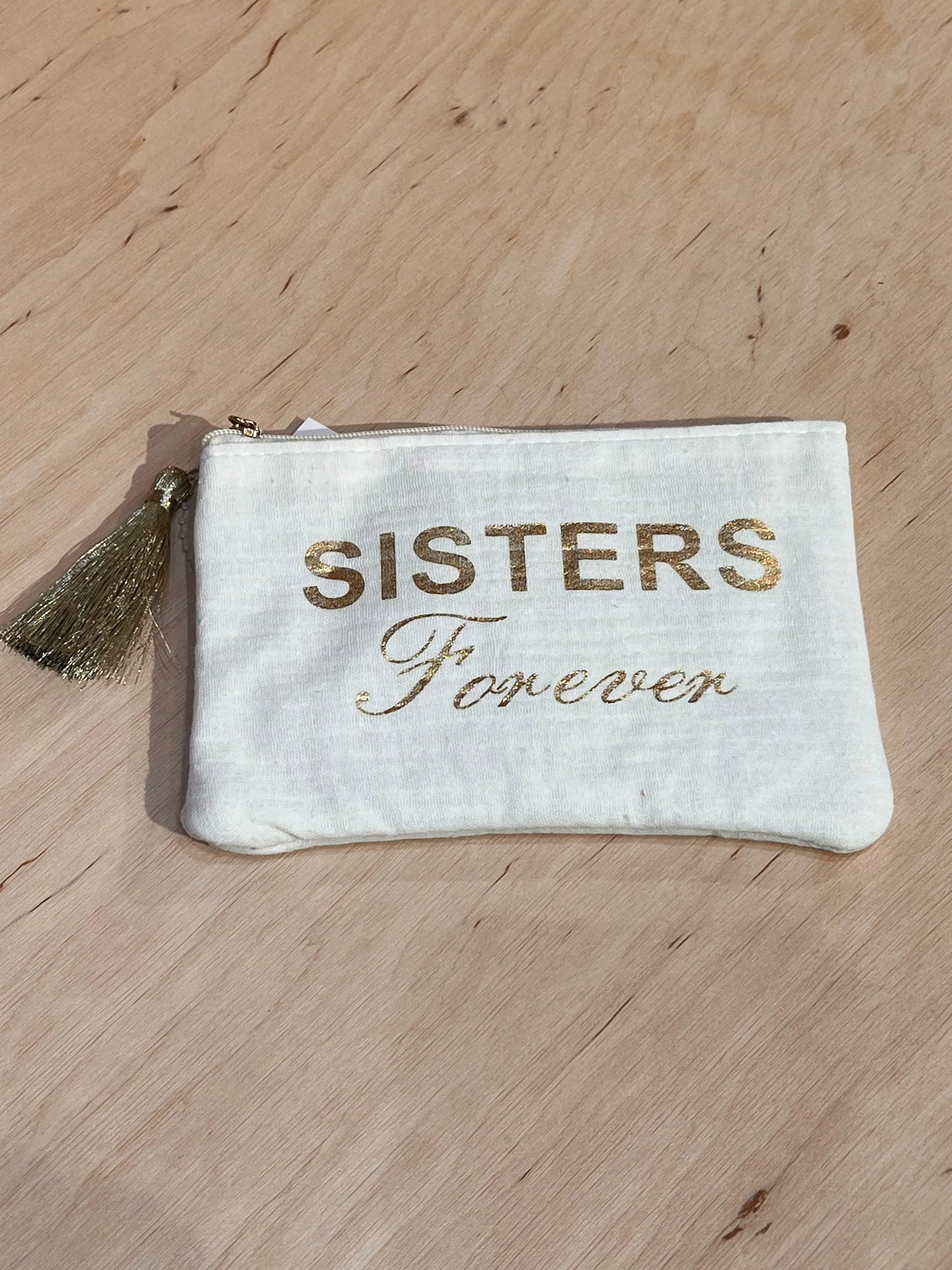 Glam bag - Sisters Forever - White thepartyville