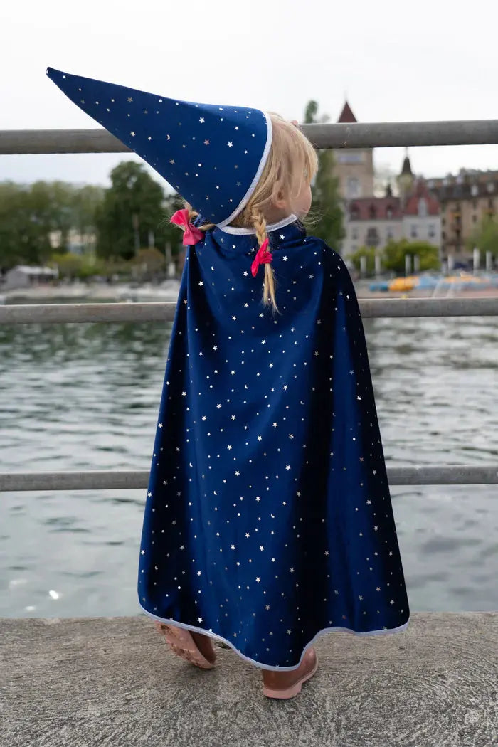 Glitter Wizard Cape & Hat Great Pretenders
