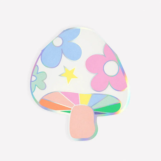 Groovy Mushroom Napkins (x 16) Meri Meri