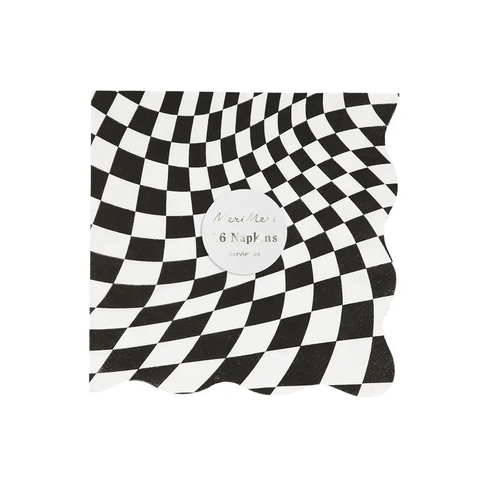 Halloween checker napkins L Meri Meri