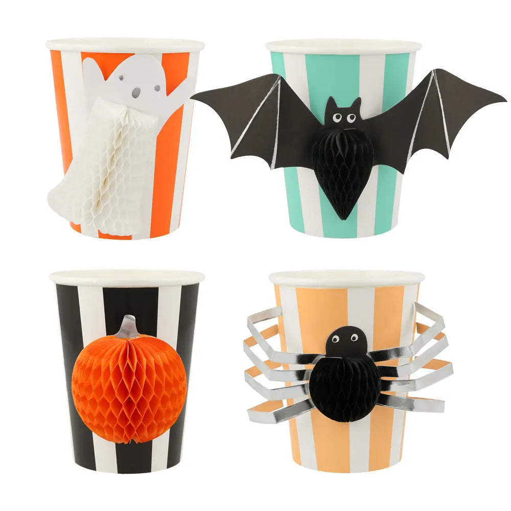 Halloween honeycomb cups Meri Meri