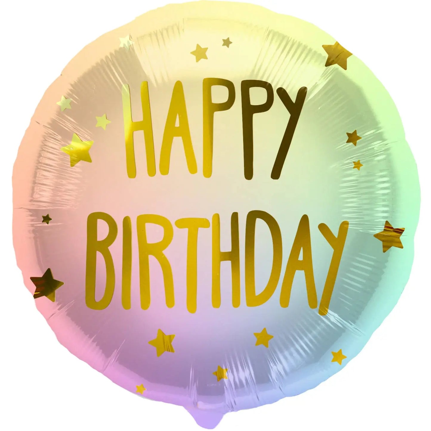 Happy Birthday Ombre & Stars Foil Balloon - 45cm Folat