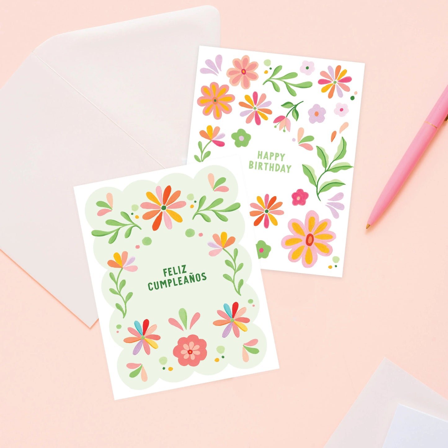 Happy Birthday Otomi Birthday Greeting Card Isabella MG & Co.