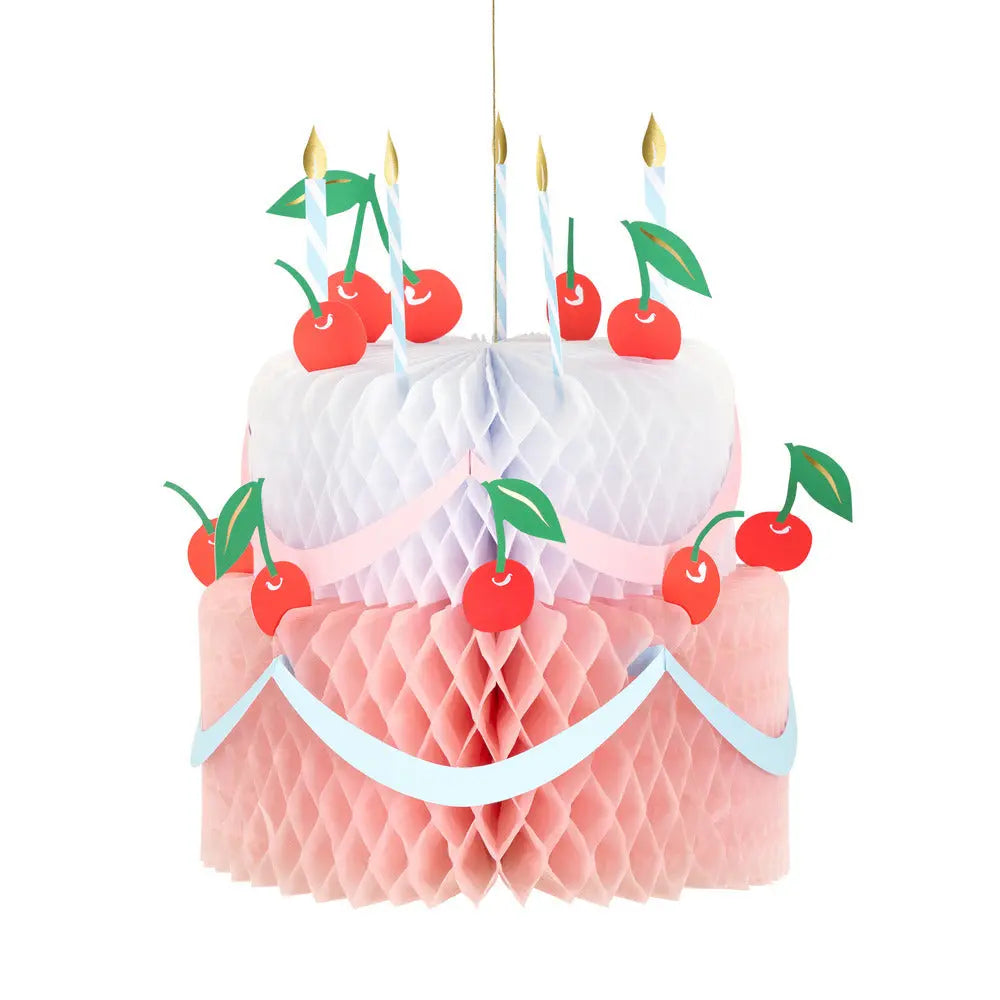 Honeycomb birthday cake decoration Meri Meri