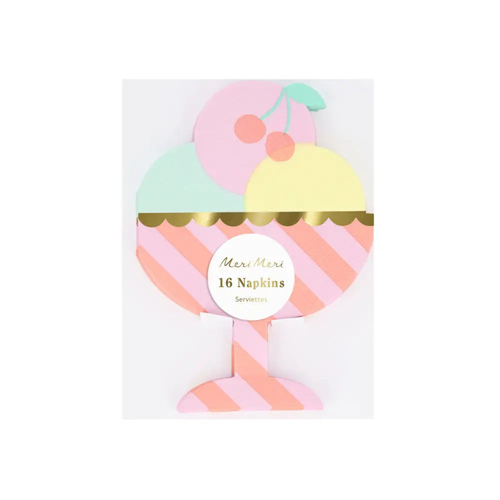 Ice cream sundae napkins Meri Meri
