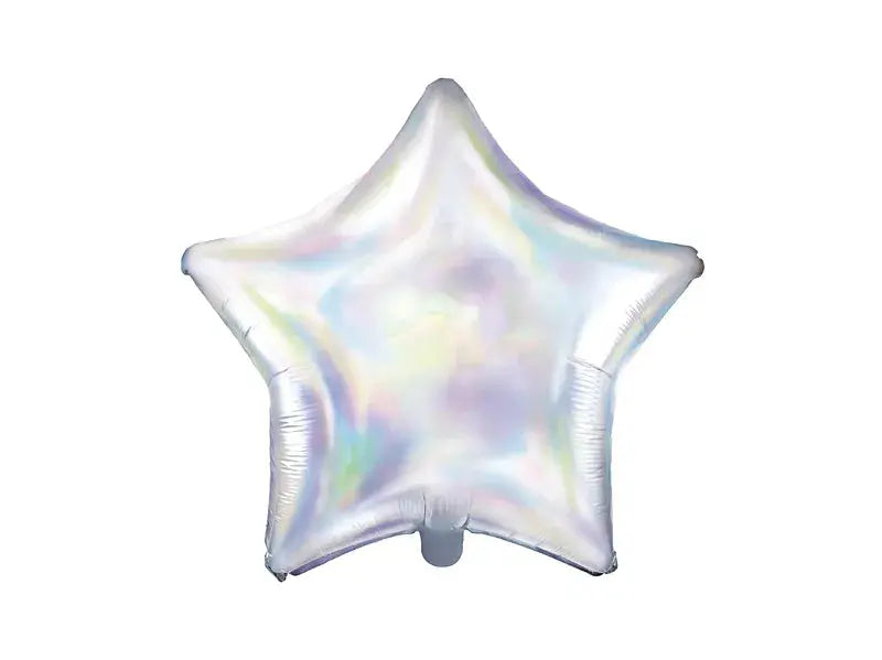 Iridescent Foil Balloon Star, 48cm Partydeco