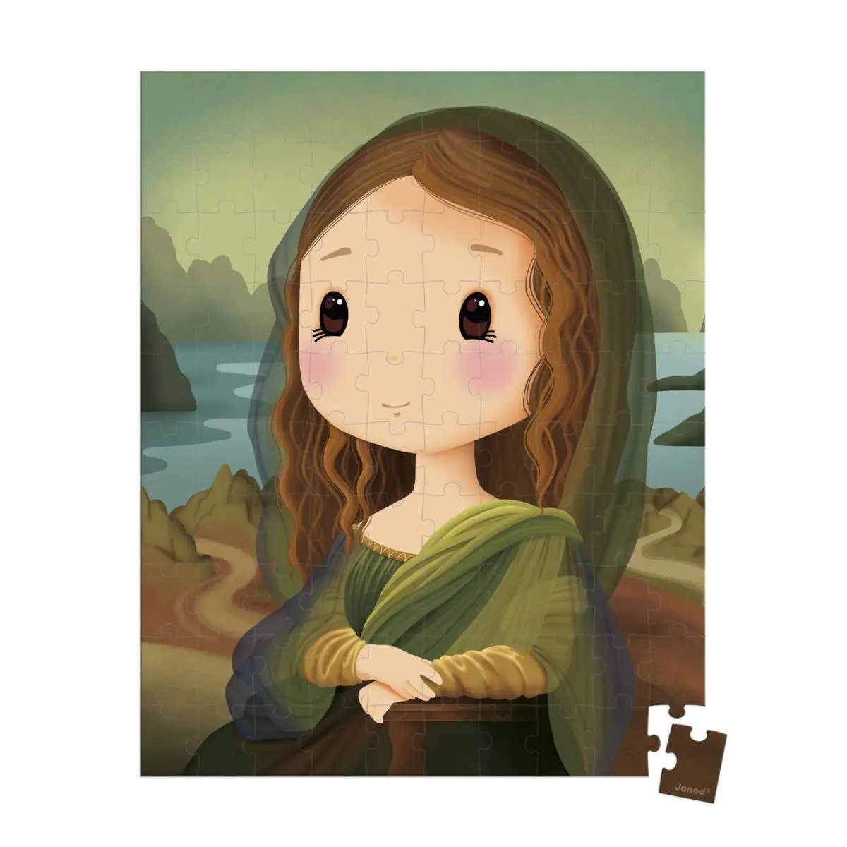 J02579 Puzzel 100 PZ Mona Lisa Janod