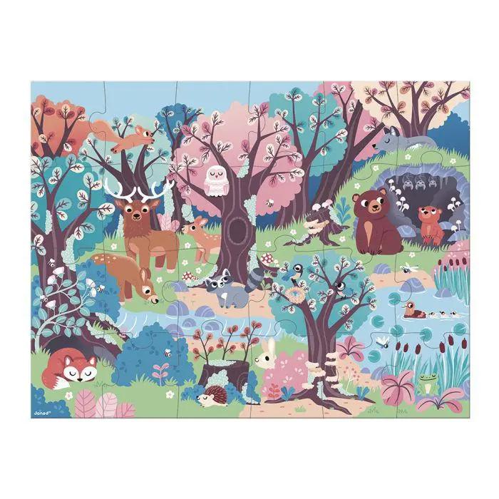 J02653 MAGIC FOREST PUZZLE 24 pc Janod