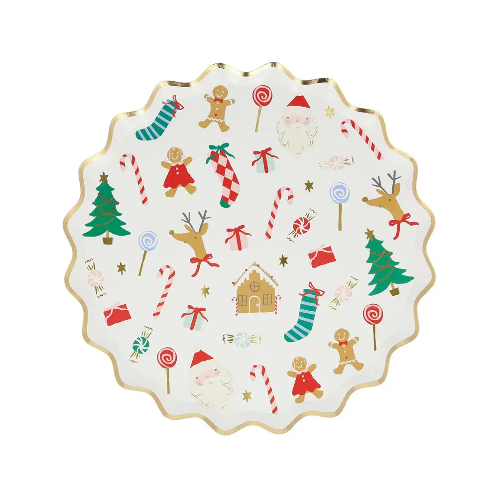 Jolly Christmas dinner plates Meri Meri