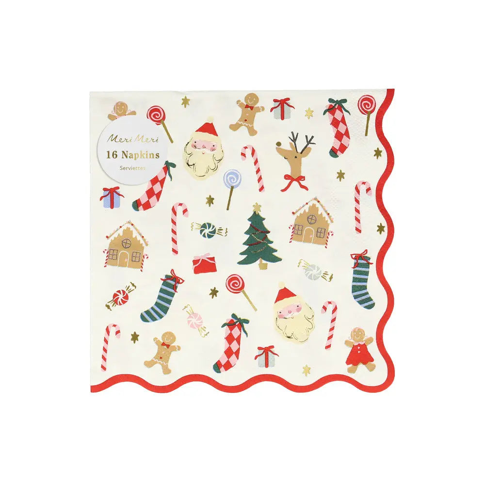 Jolly Christmas napkins L Meri Meri