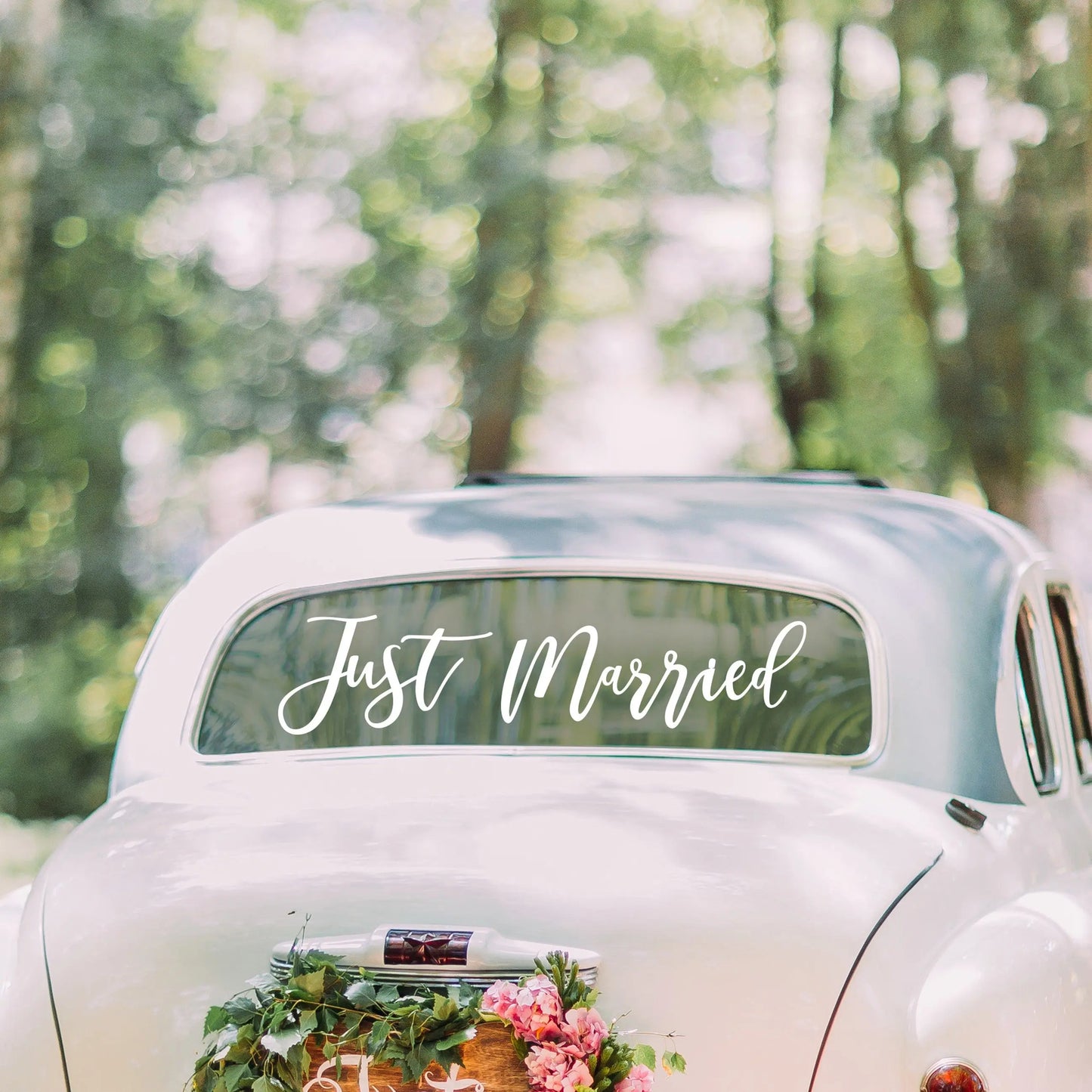 Just married car sticker Ginger Ray