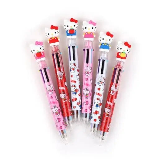 K-Wonderland - Sanrio Characters 6 Color Ball Point Pencil- 0.7mm : Hello Kitty K-Wonderland