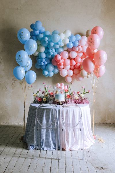 Balloon cake topper, pink, 29 cm (KBT3-081)