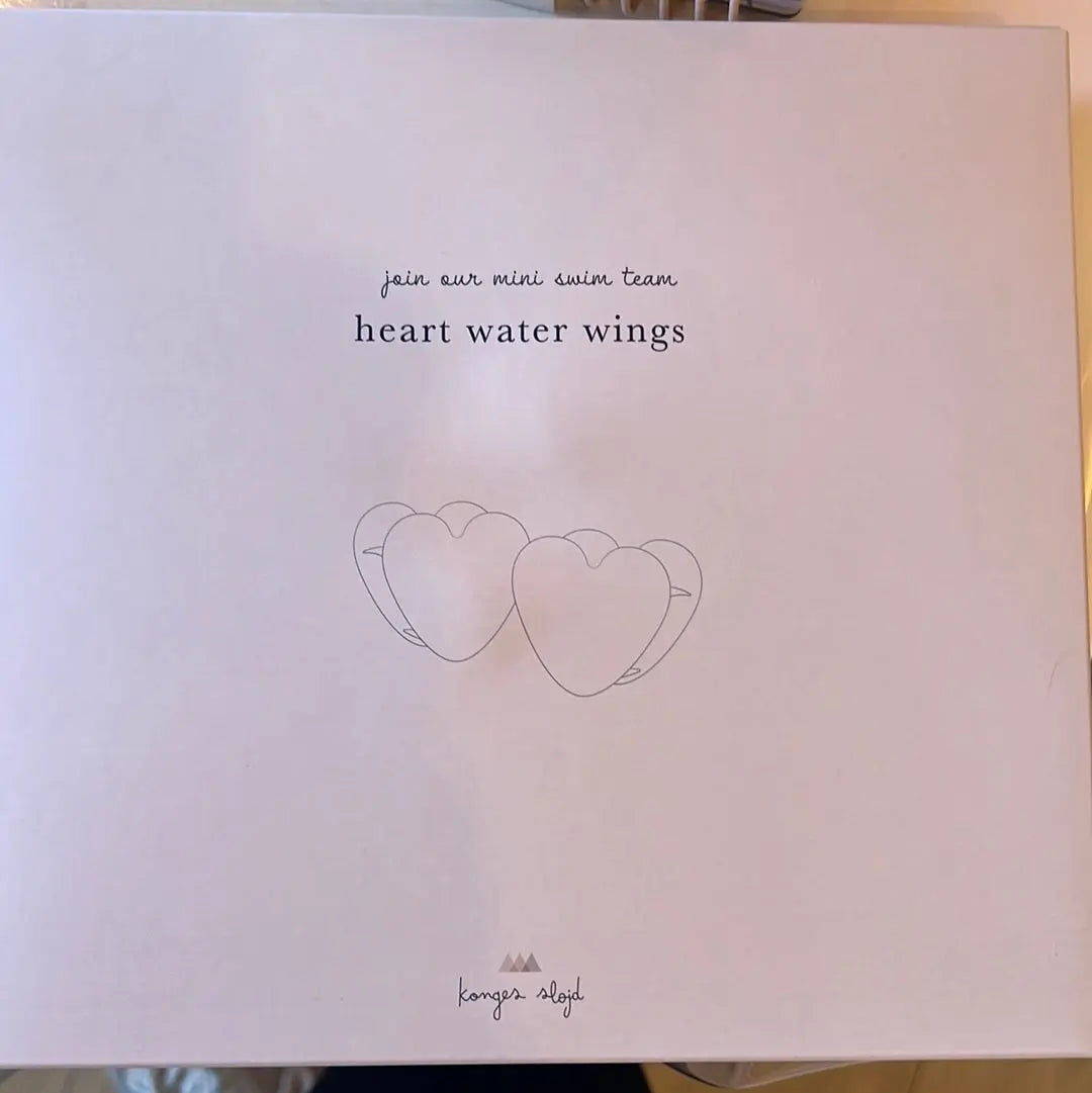 (KS100574) Water Wings heart transparent Multi cherry Blush Konges Slojd