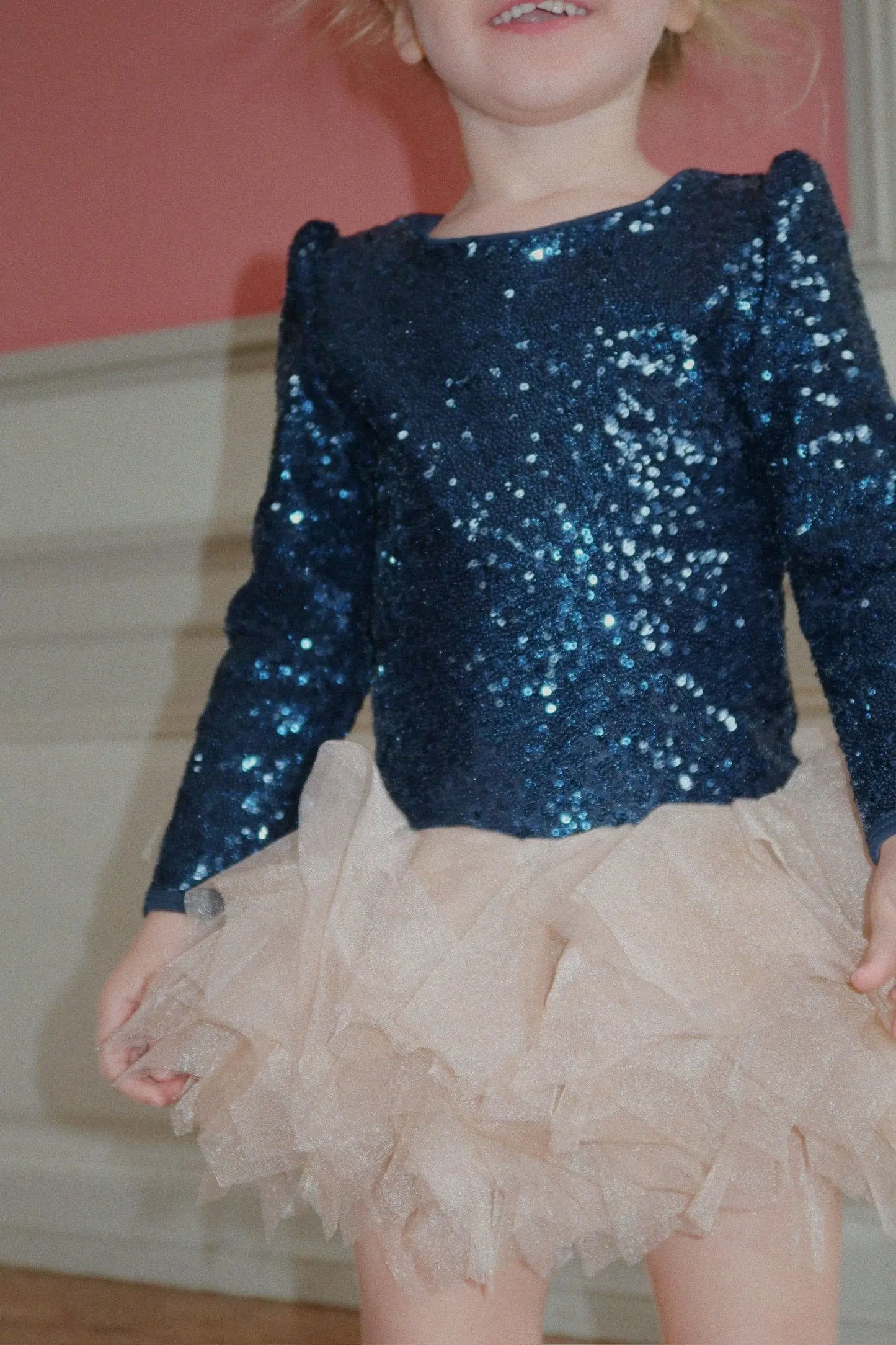 KS104208 Ballerina Glitter dress - Dark Navy Konges Slojd