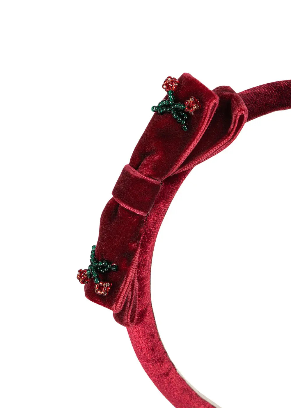 KS104541 Juliette Bow Hairbrace - Rio Red Konges Slojd